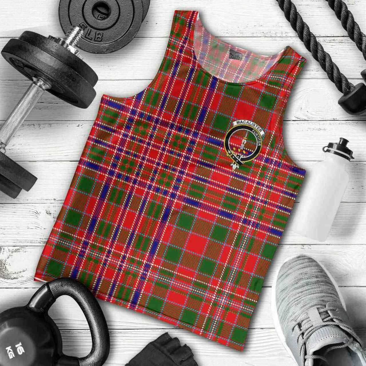 MacAlister Tartan Crest Men Tank Top