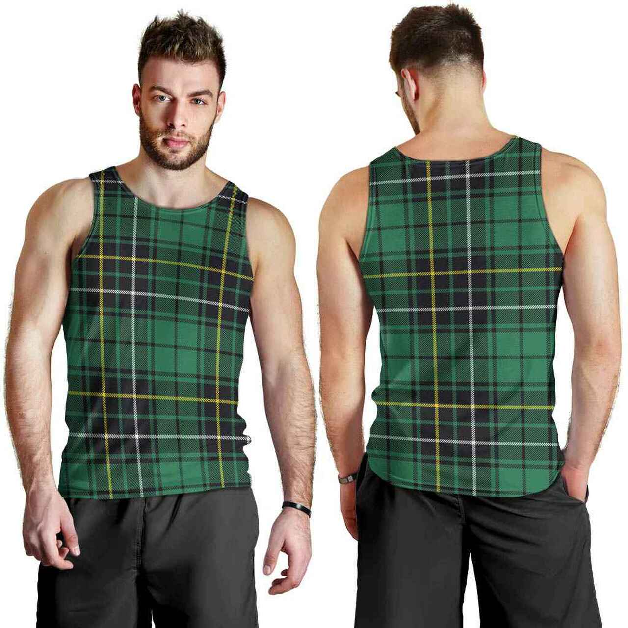 MacAlpine Ancient Tartan Plaid Men Tank Top