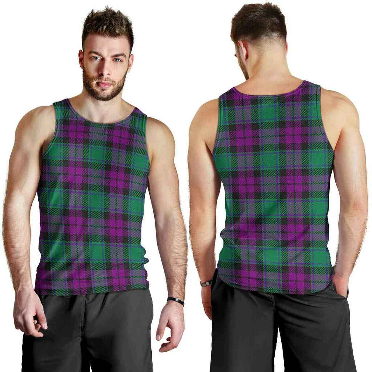 MacArthur - Milton Tartan Plaid Men Tank Top