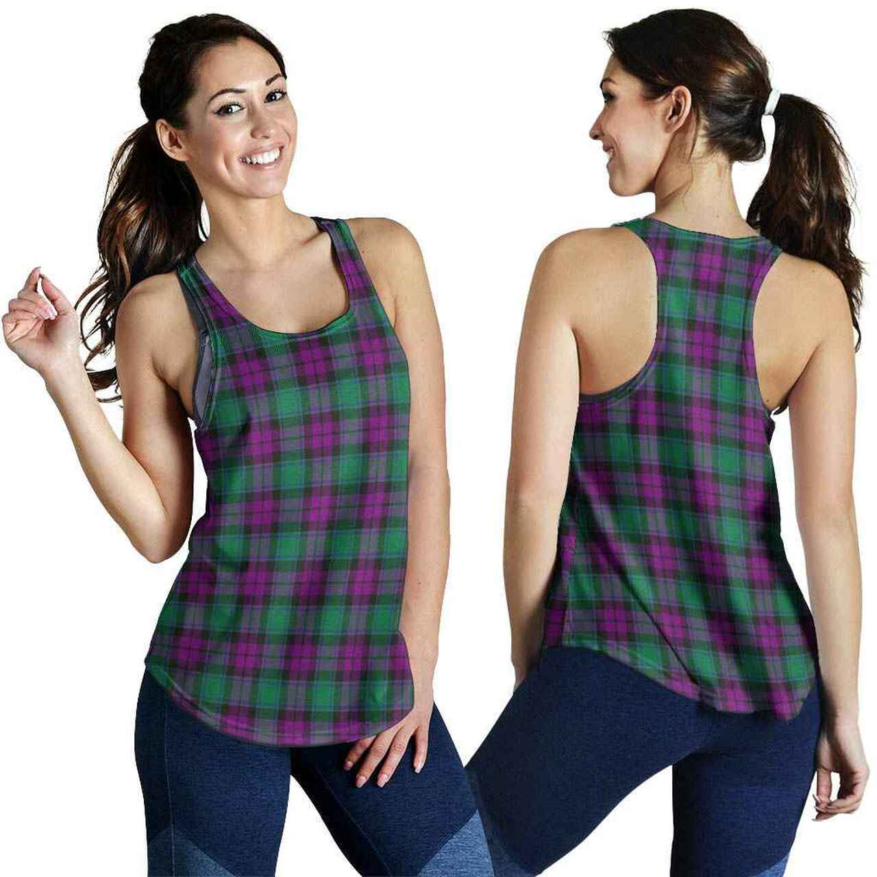 MacArthur - Milton Tartan Plaid Women Racerback Tank