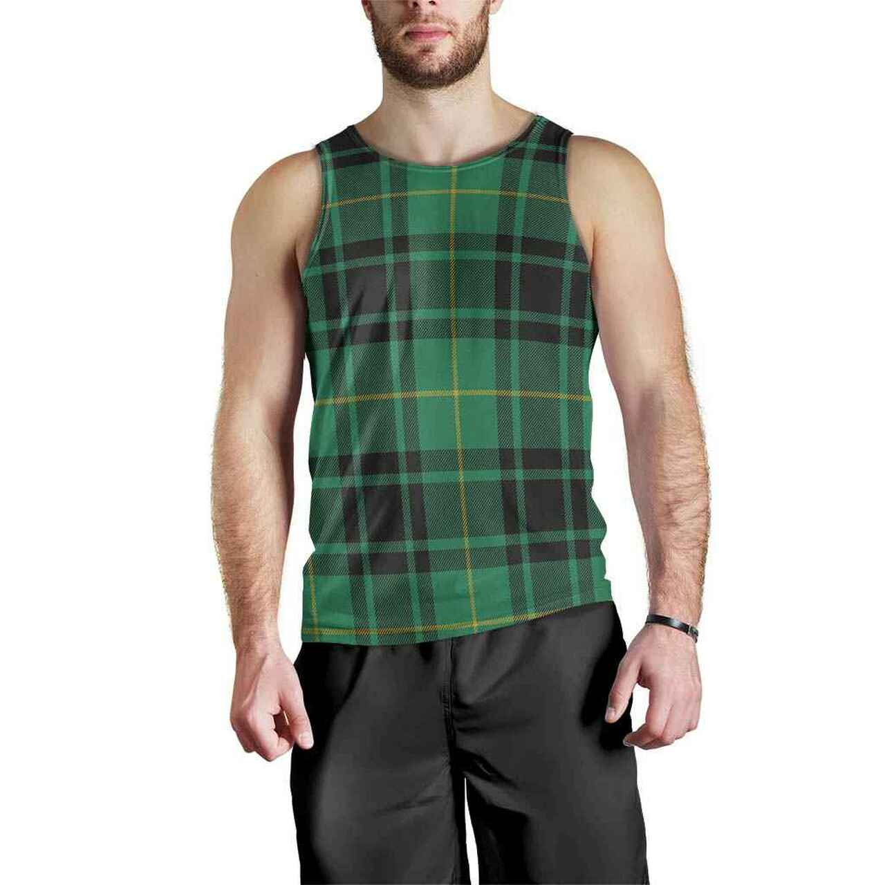 MacArthur Ancient Tartan Plaid Men Tank Top