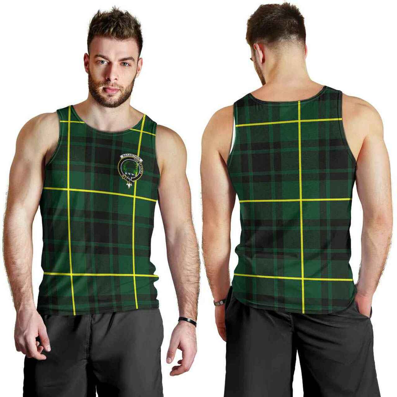 MacArthur Tartan Crest Men Tank Top