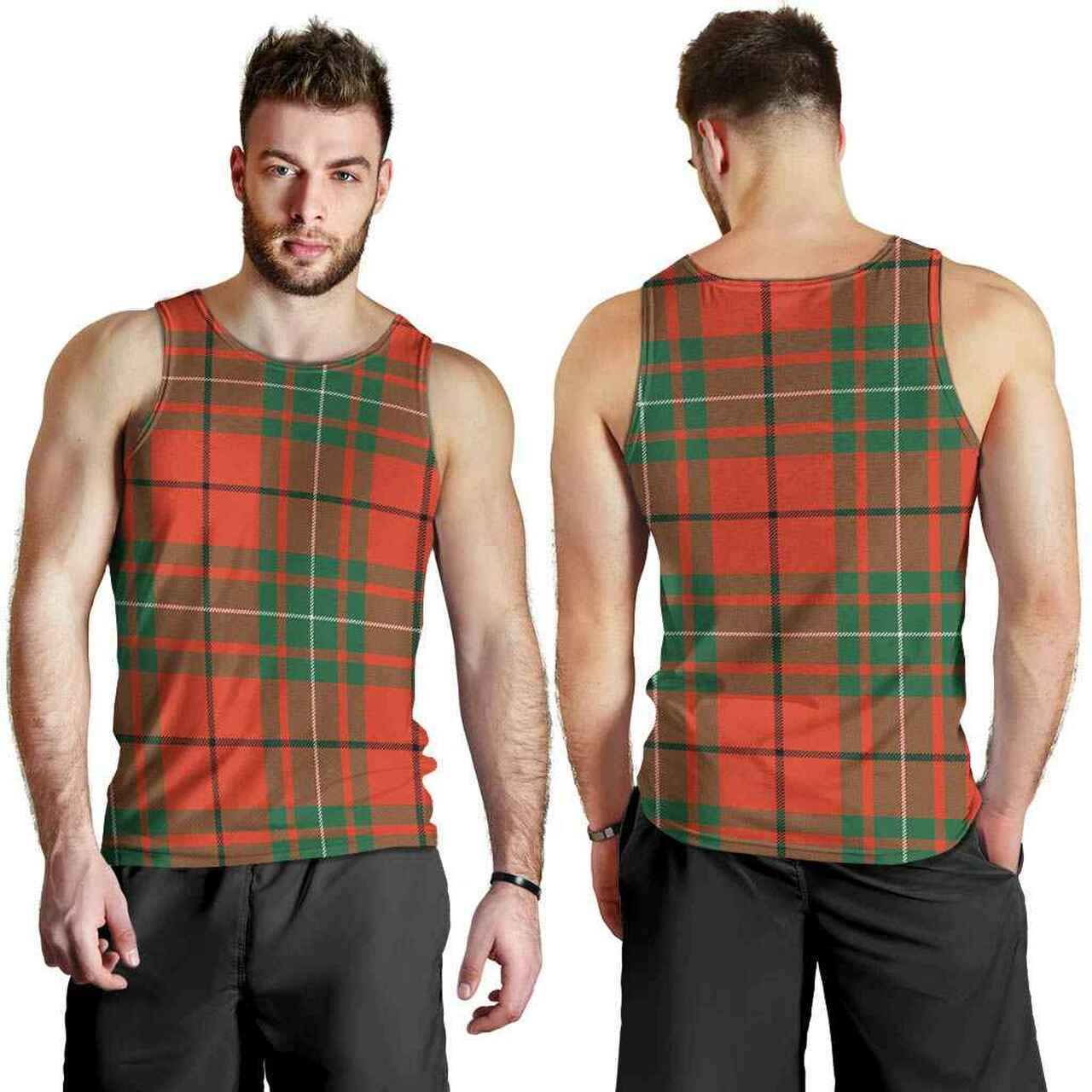 MacAulay Ancient Tartan Plaid Men Tank Top