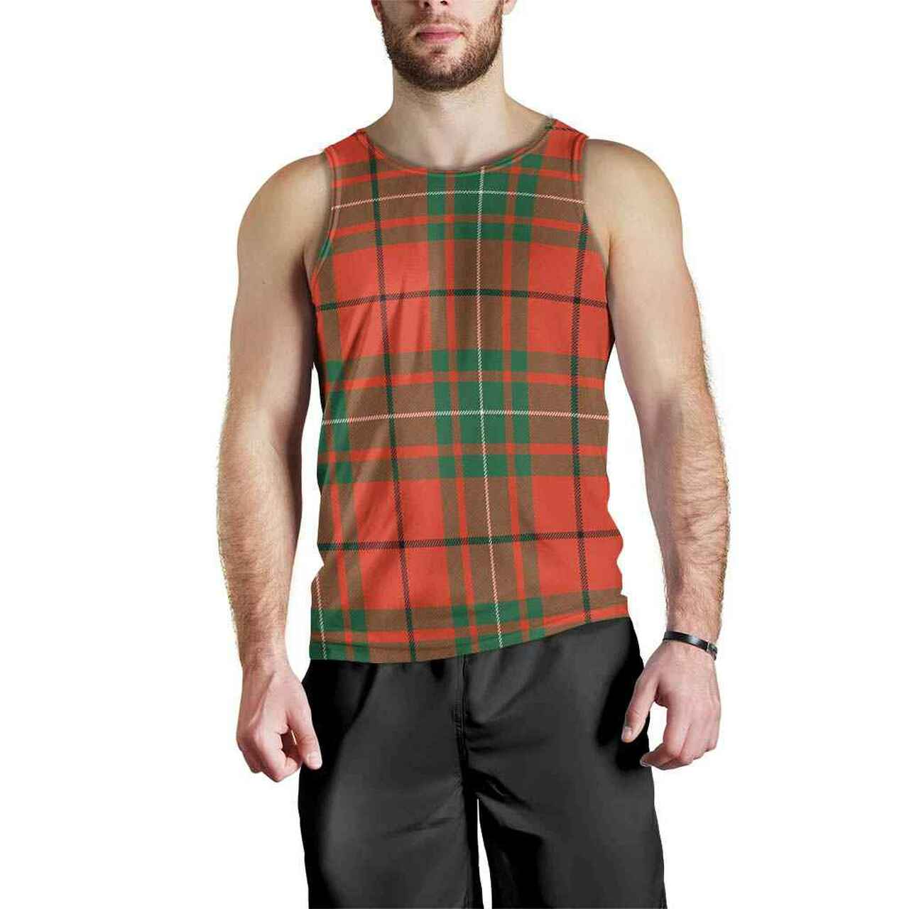 MacAulay Ancient Tartan Plaid Men Tank Top