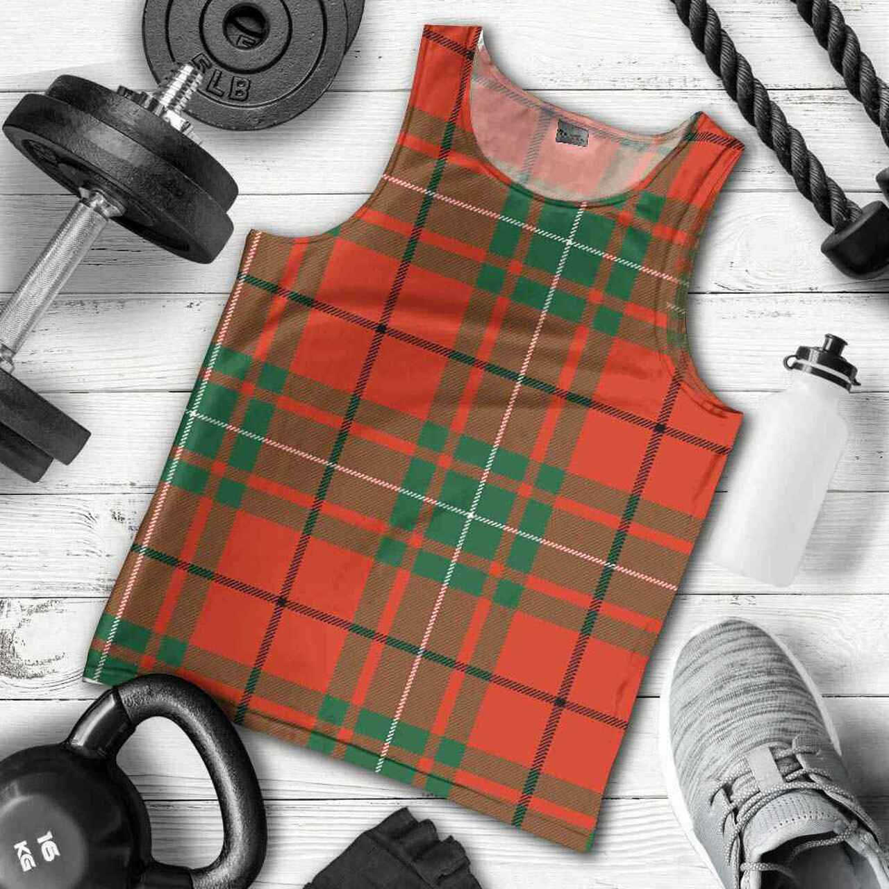 MacAulay Ancient Tartan Plaid Men Tank Top