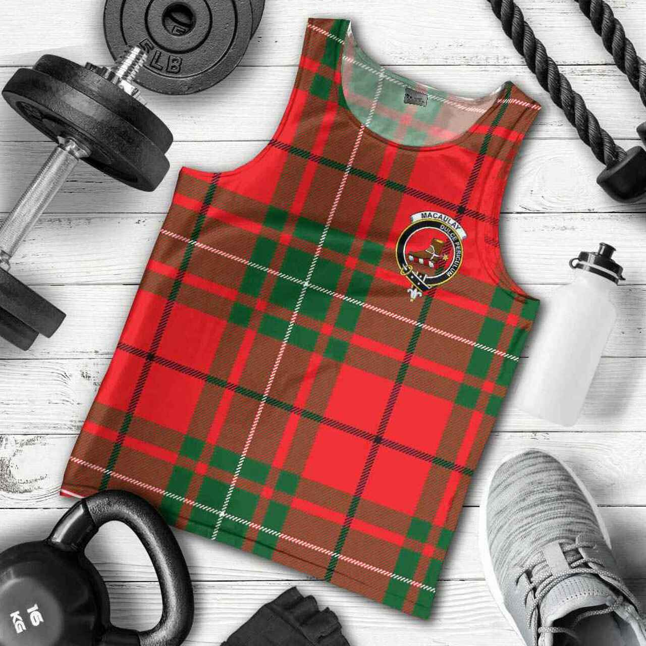 MacAulay Tartan Crest Men Tank Top