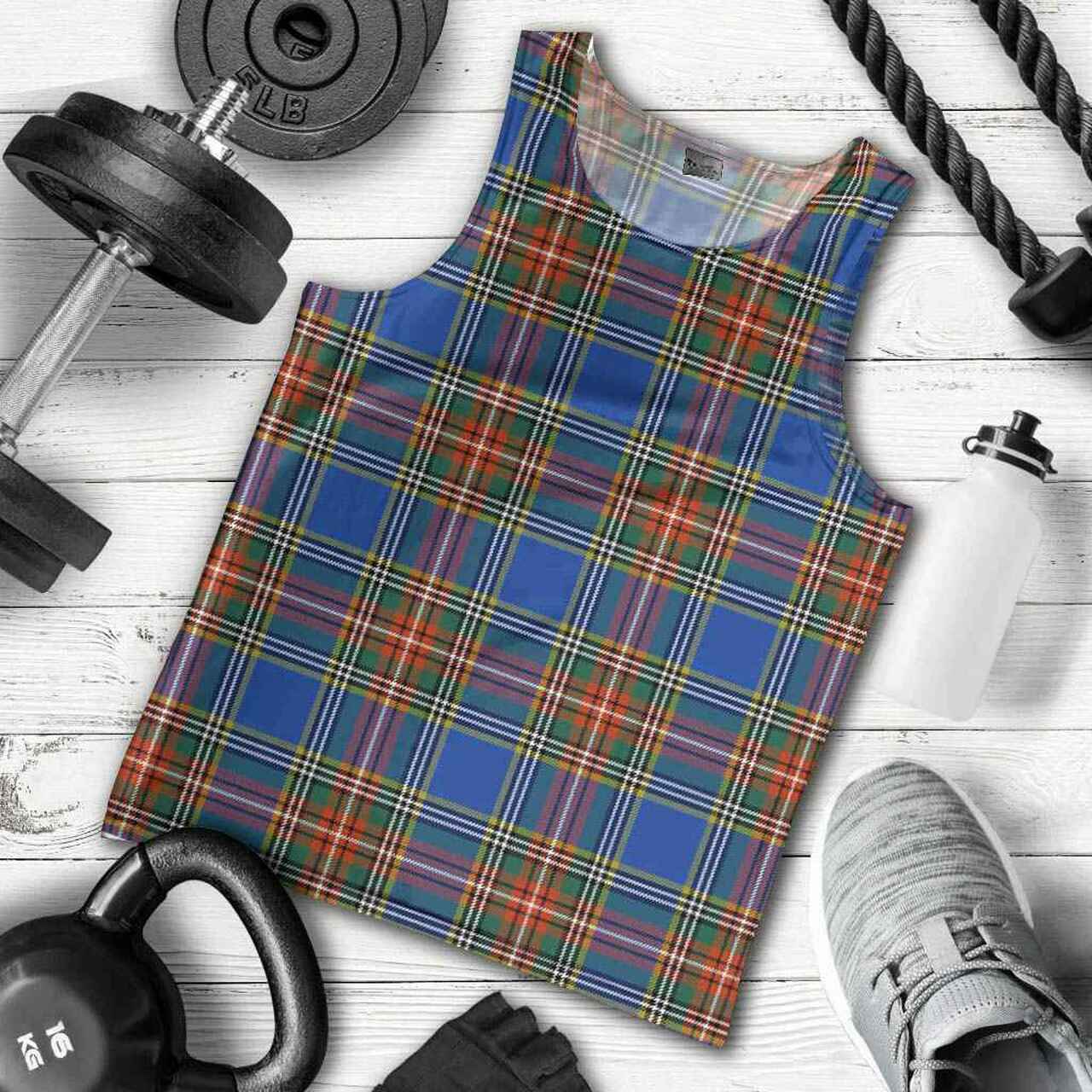 MacBeth Ancient Tartan Plaid Men Tank Top