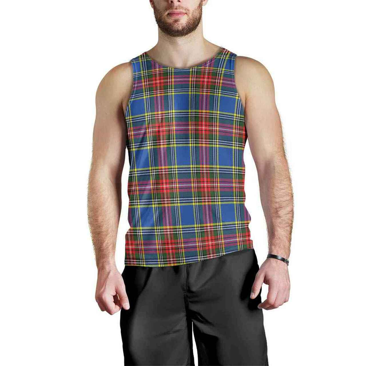 MacBeth Modern Tartan Plaid Men Tank Top