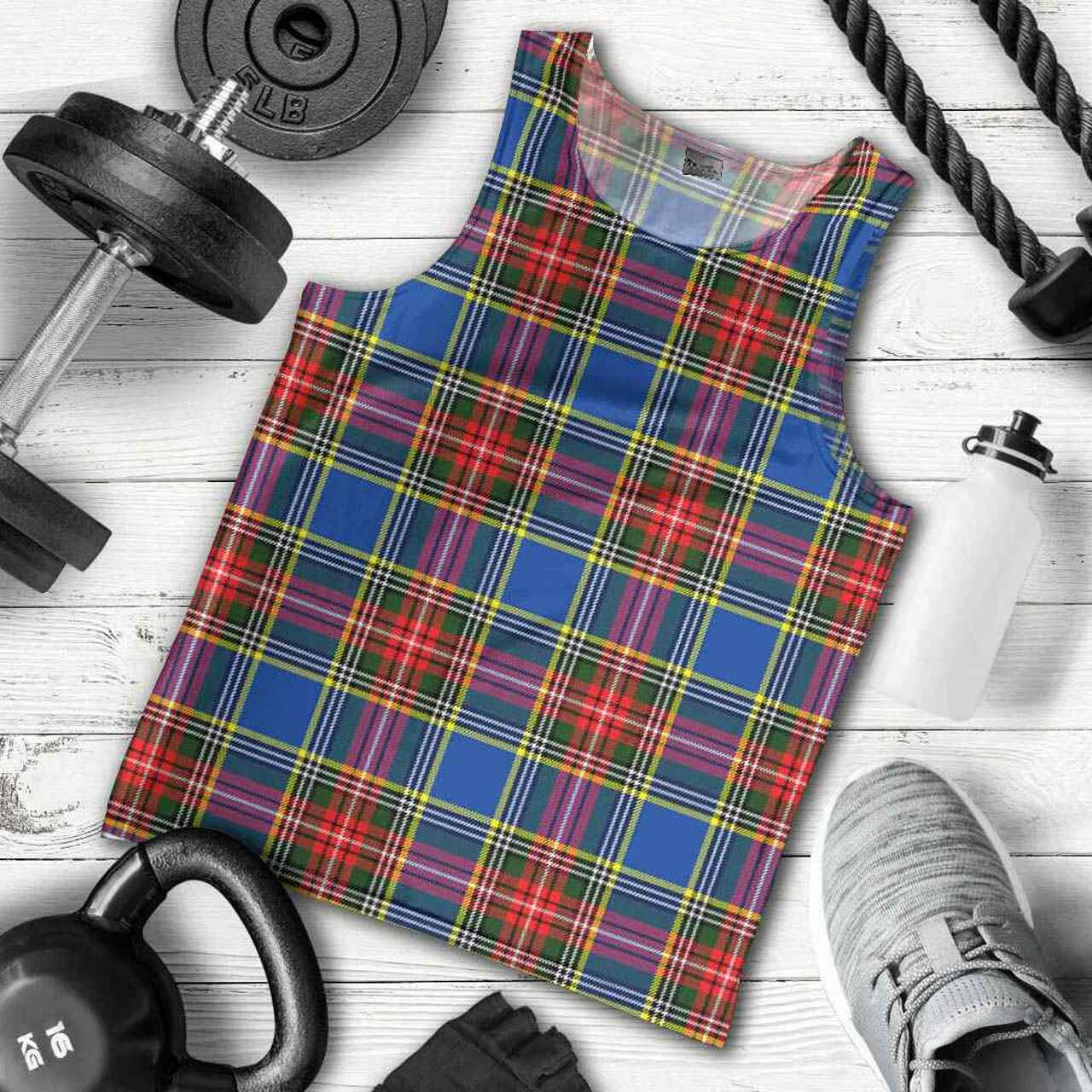 MacBeth Modern Tartan Plaid Men Tank Top