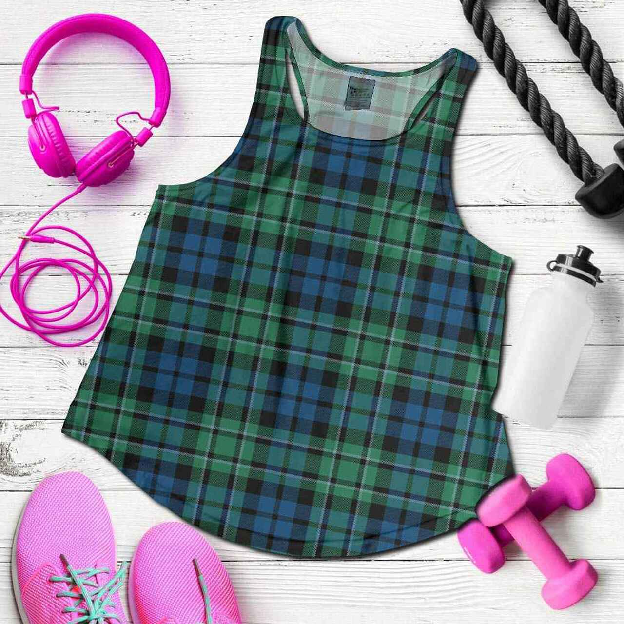 MacCallum Ancient Tartan Plaid Women Racerback Tank