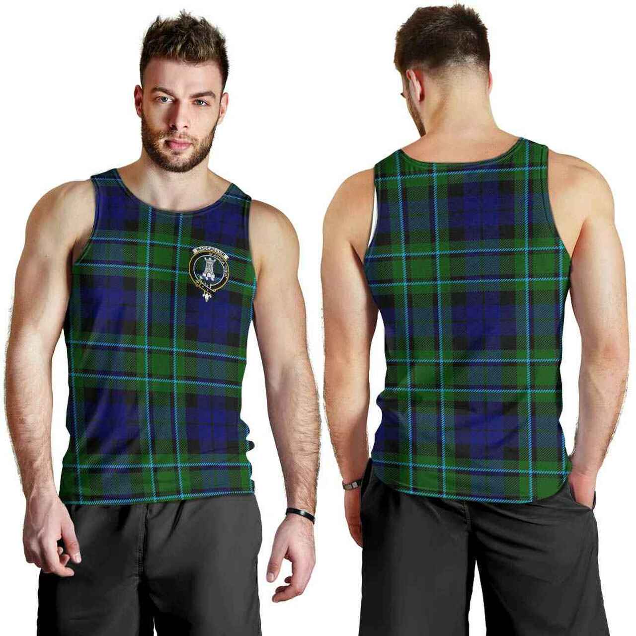 MacCallum Tartan Crest Men Tank Top