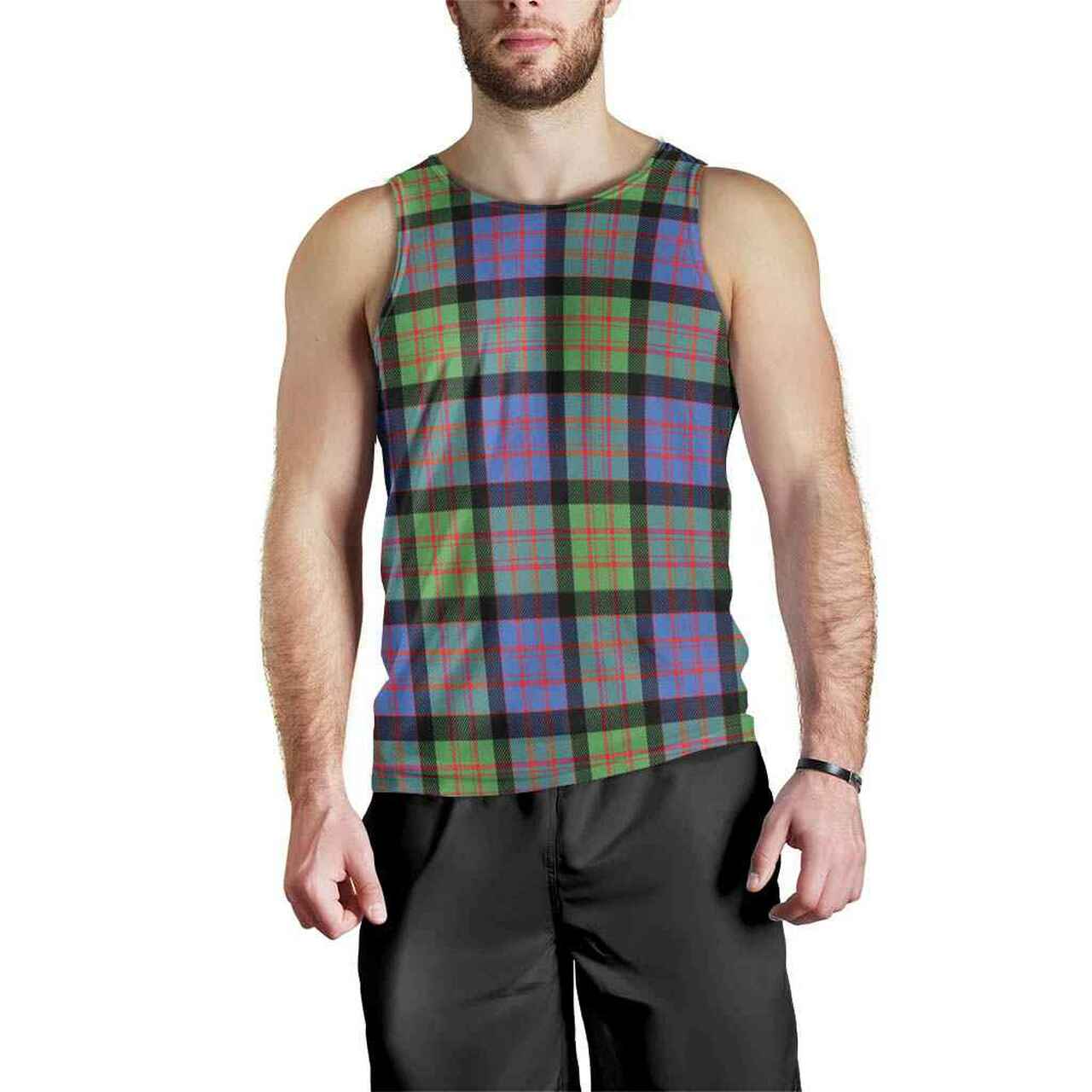 MacDonald Ancient Tartan Plaid Men Tank Top