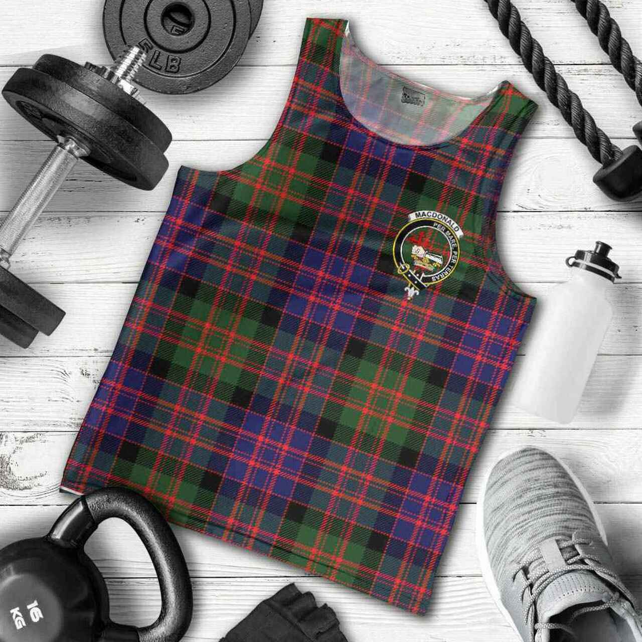 MacDonald (Clan Donald) Tartan Crest Men Tank Top