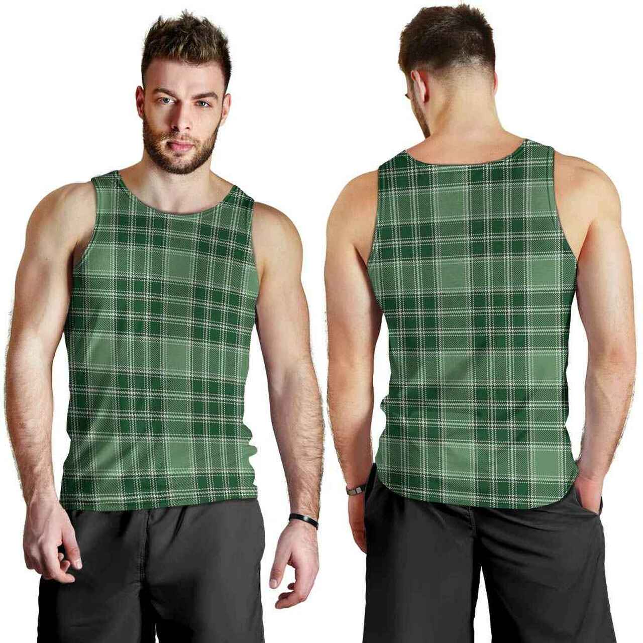 MacDonald Lord of the Isles Hunting Tartan Plaid Men Tank Top