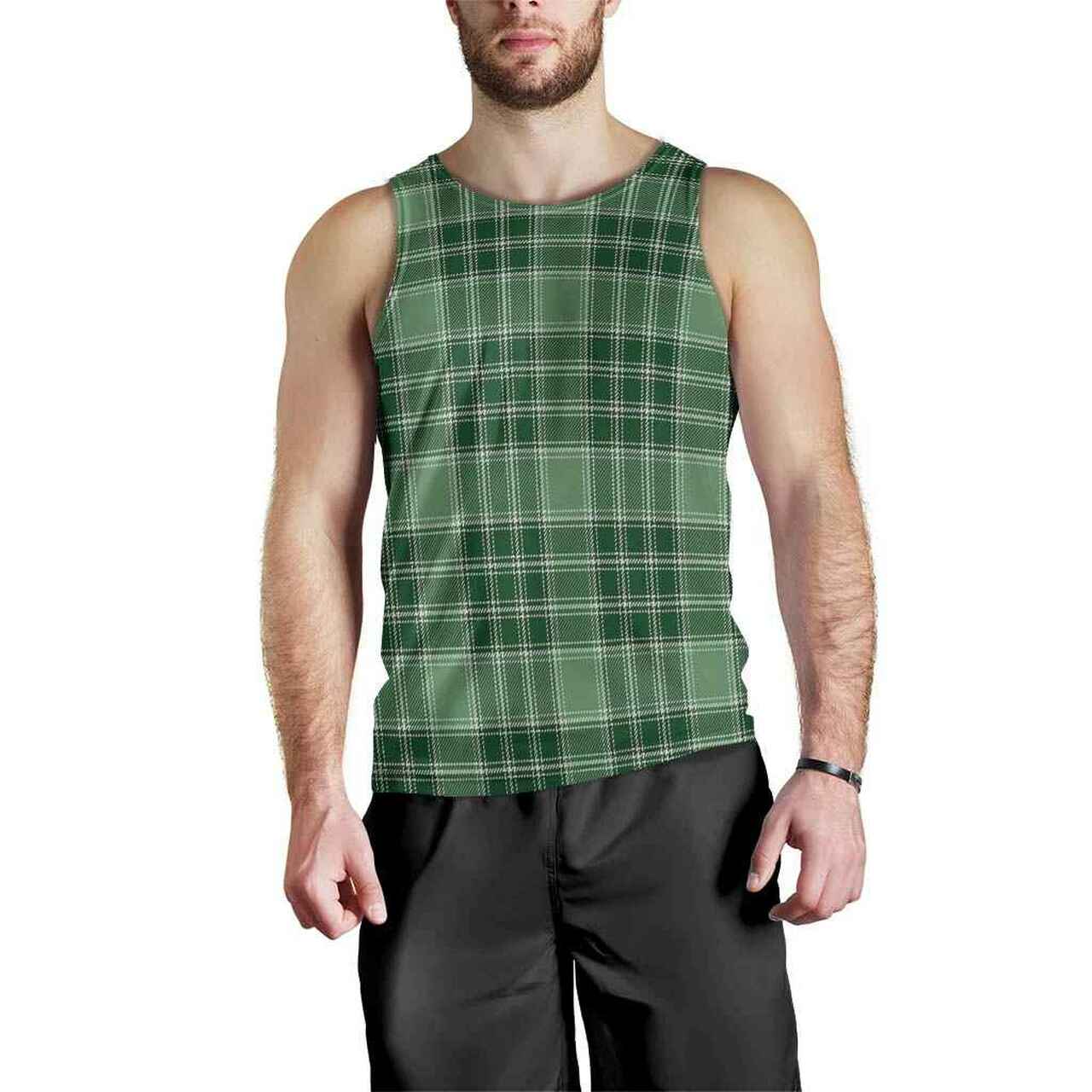 MacDonald Lord of the Isles Hunting Tartan Plaid Men Tank Top