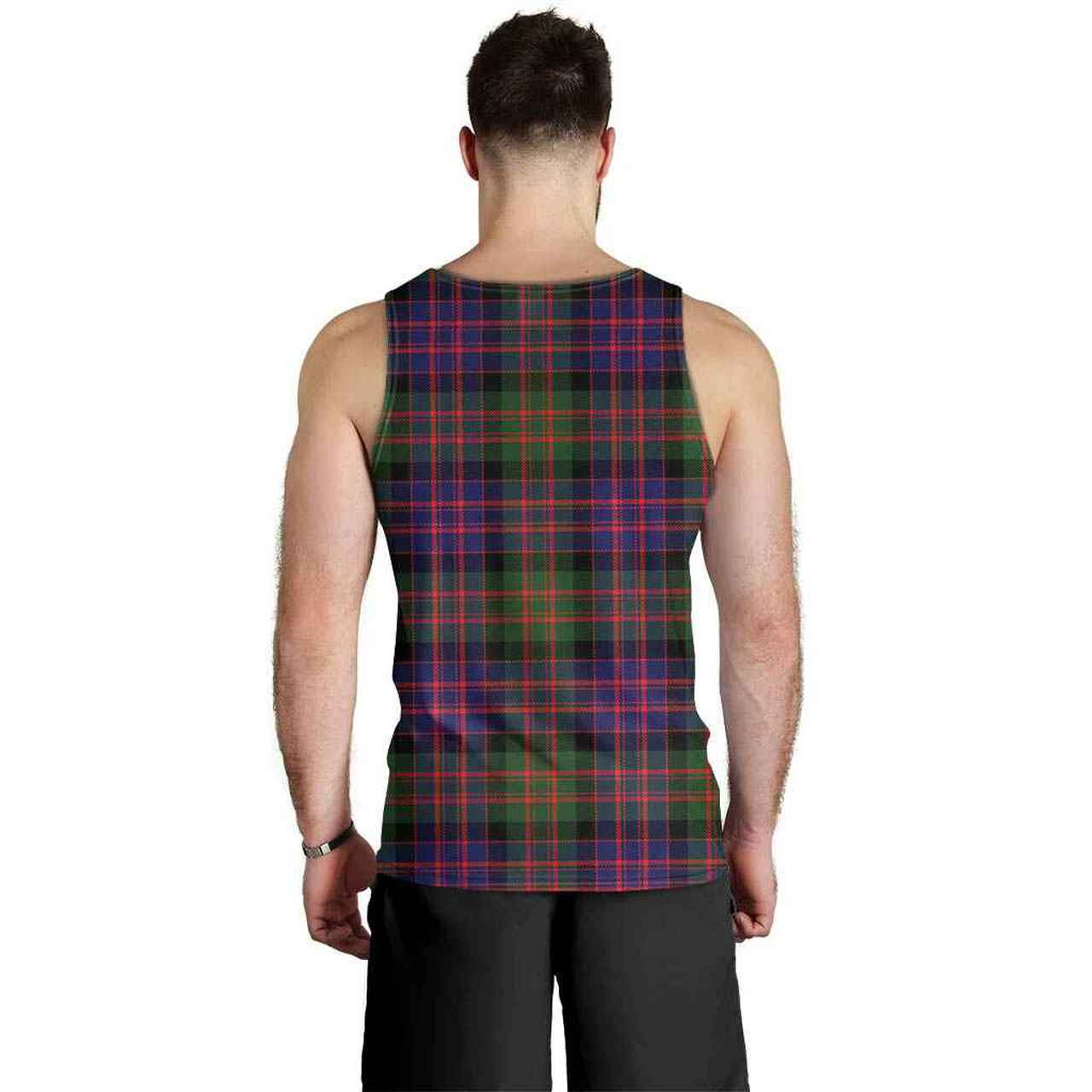 MacDonald Modern Tartan Plaid Men Tank Top