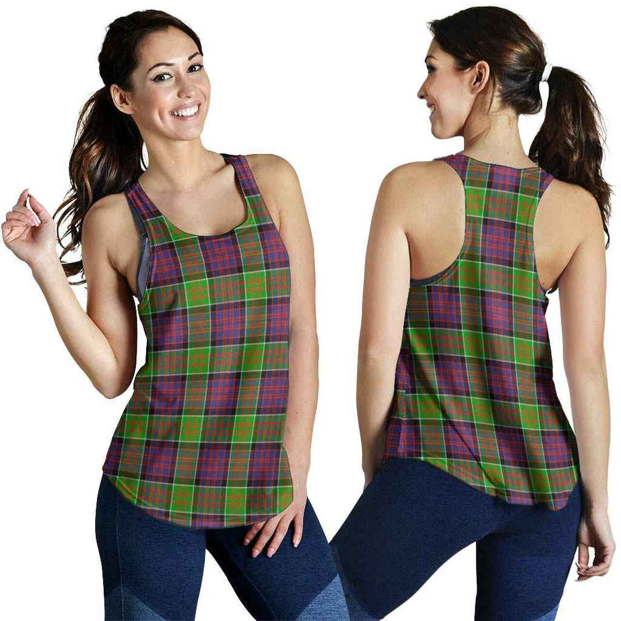 MacDonald of Clanranald Tartan Plaid Women Racerback Tank