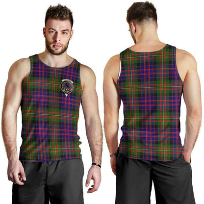 MacDonell of Glengarry Tartan Crest Men Tank Top