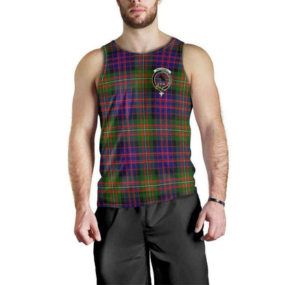 MacDonell of Glengarry Tartan Crest Men Tank Top