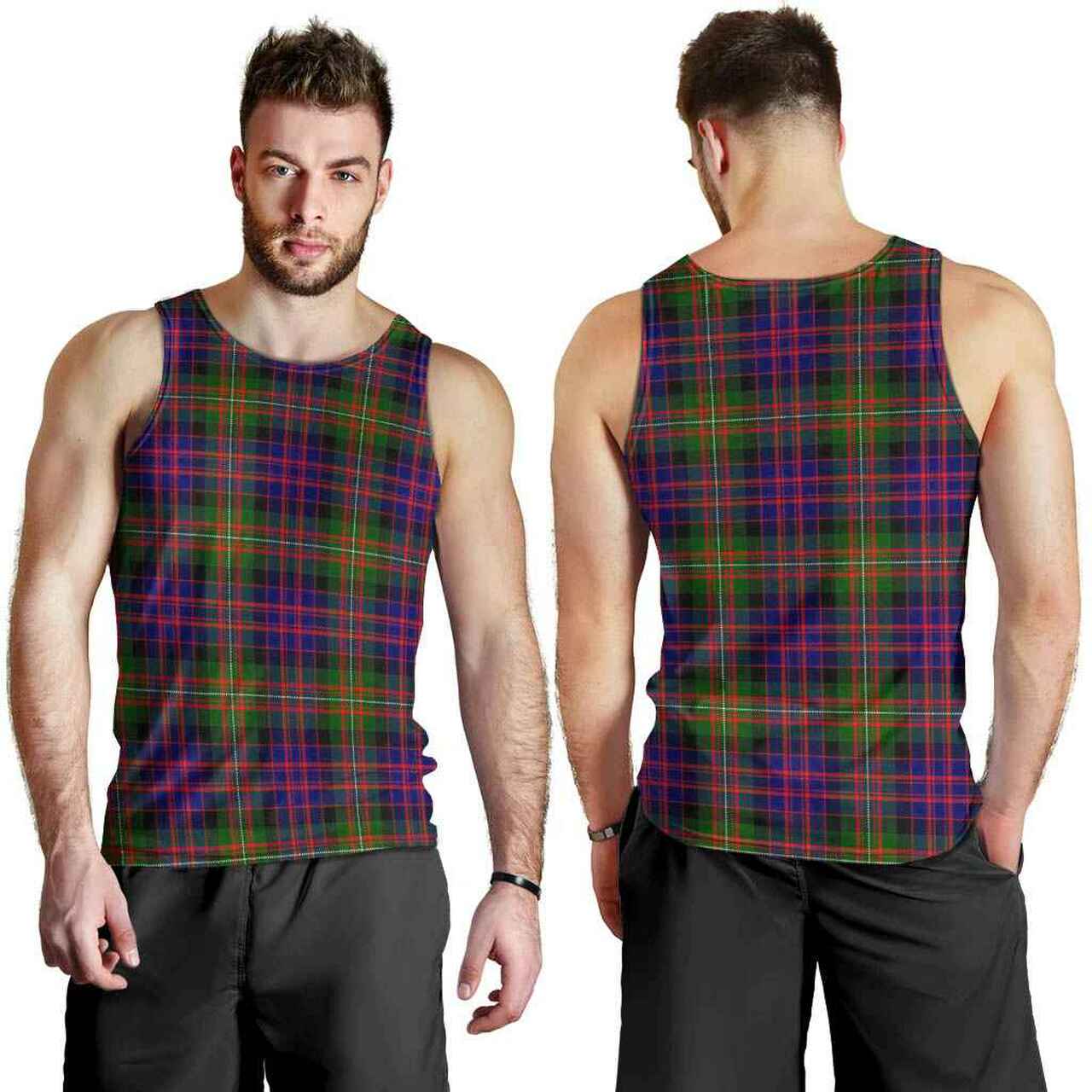 MacDonnell of Glengarry Modern Tartan Plaid Men Tank Top