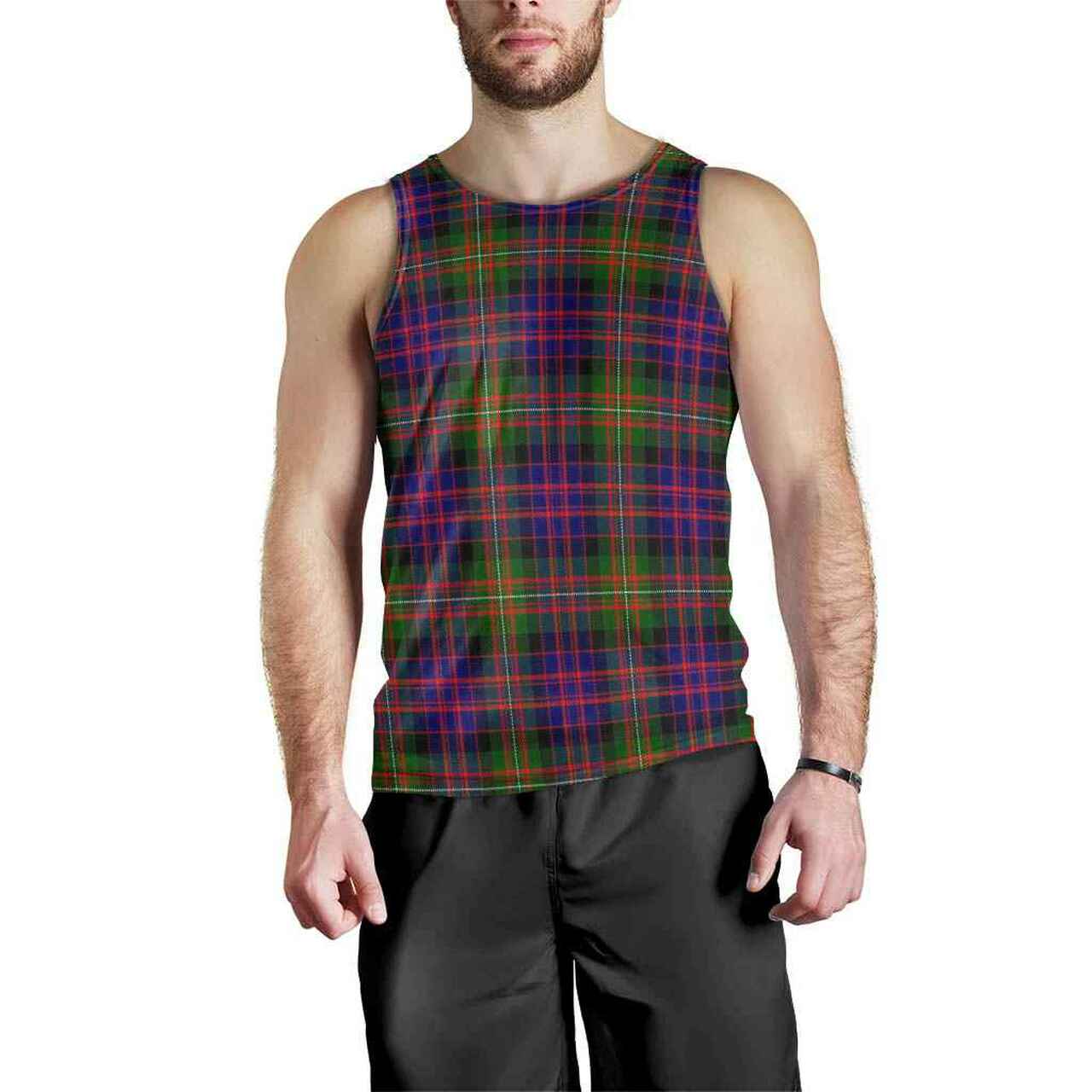 MacDonnell of Glengarry Modern Tartan Plaid Men Tank Top