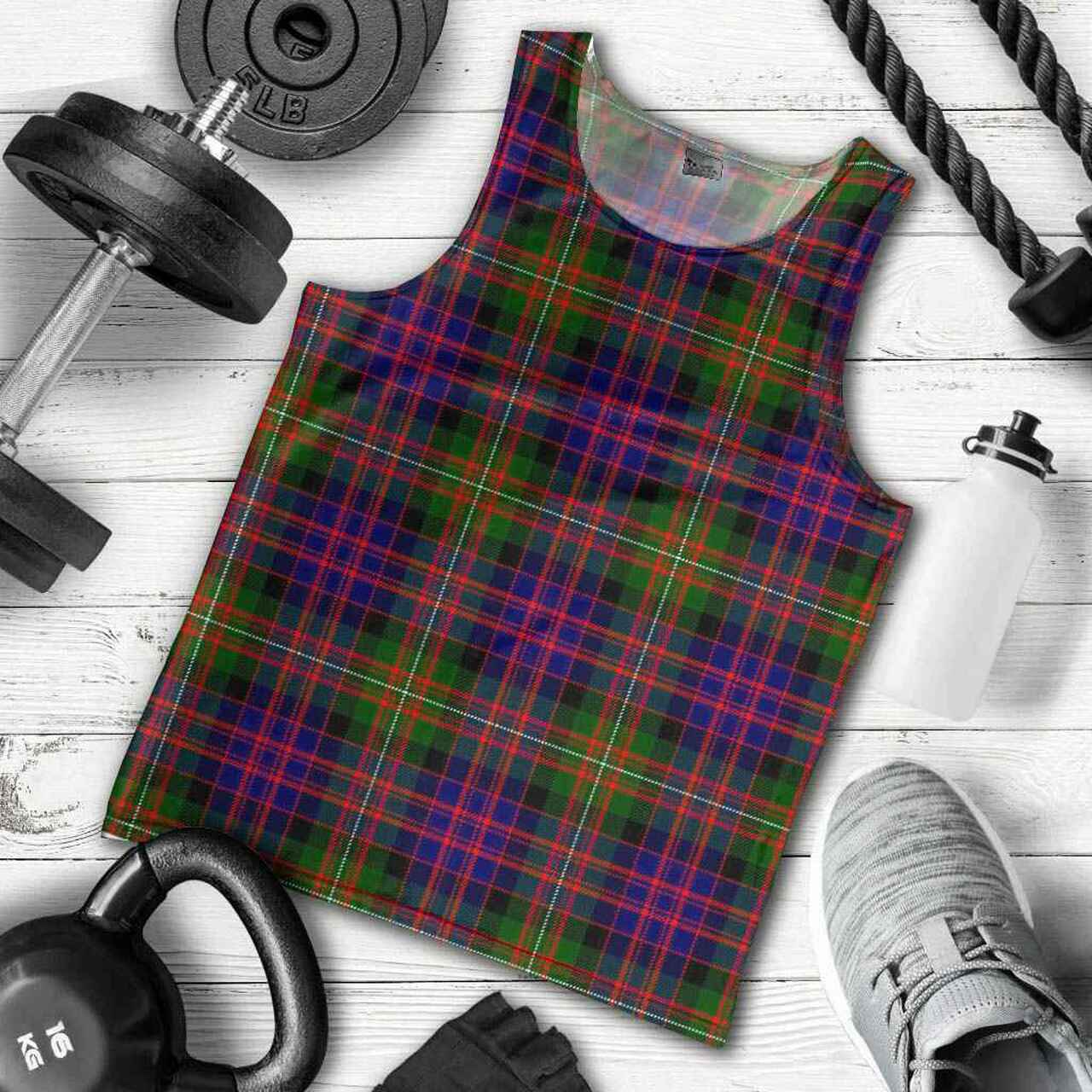 MacDonnell of Glengarry Modern Tartan Plaid Men Tank Top