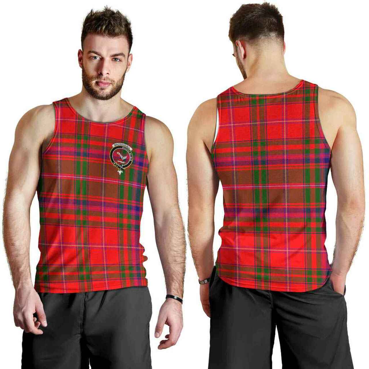 MacDougall Tartan Crest Men Tank Top