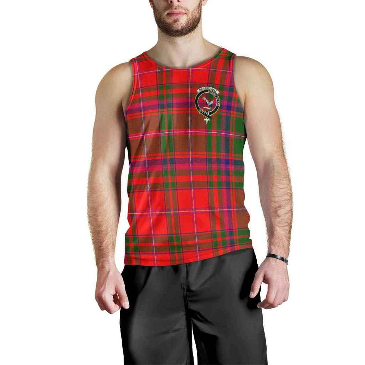 MacDougall Tartan Crest Men Tank Top