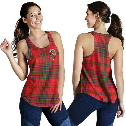 MacDougall Tartan Crest Women Racerback Tank