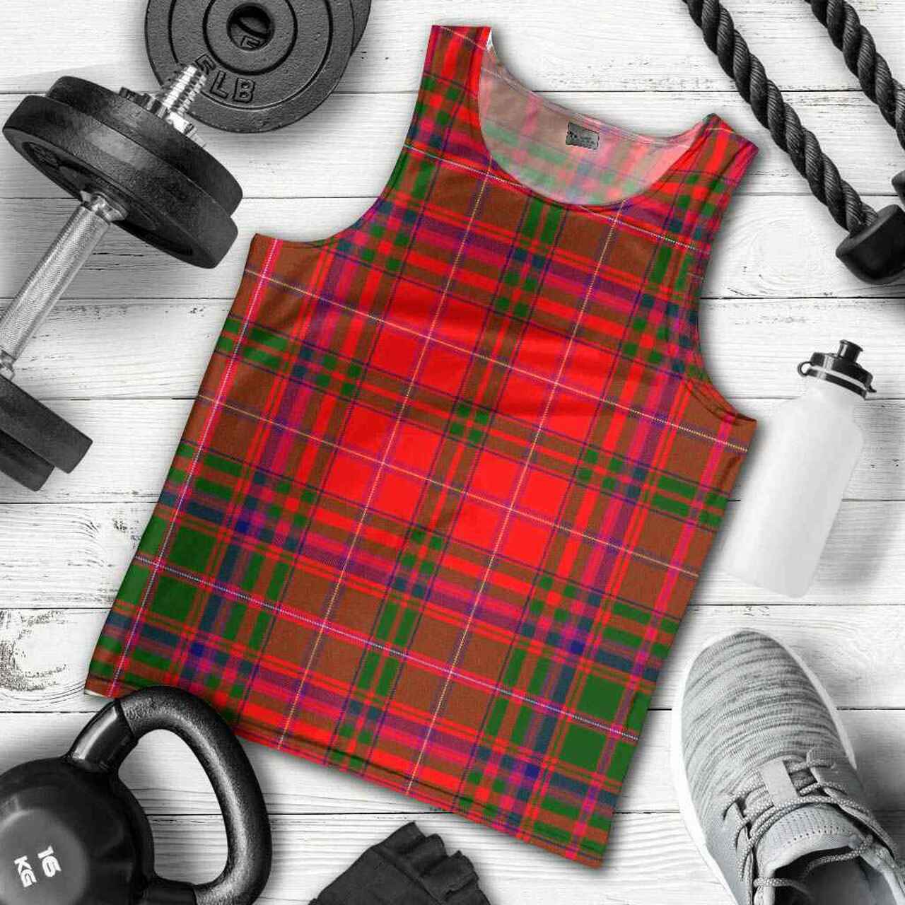 MacDougall Modern Tartan Plaid Men Tank Top