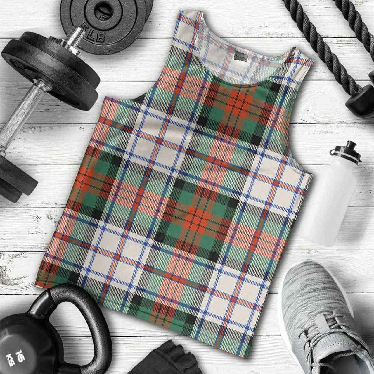 MacDuff Dress Ancient Tartan Plaid Men Tank Top