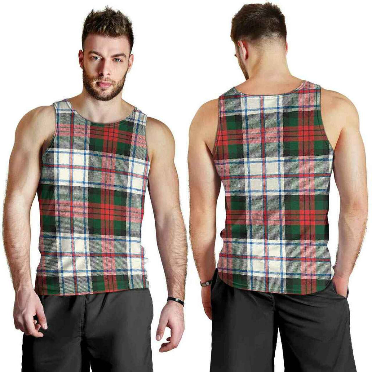 MacDuff Dress Modern Tartan Plaid Men Tank Top