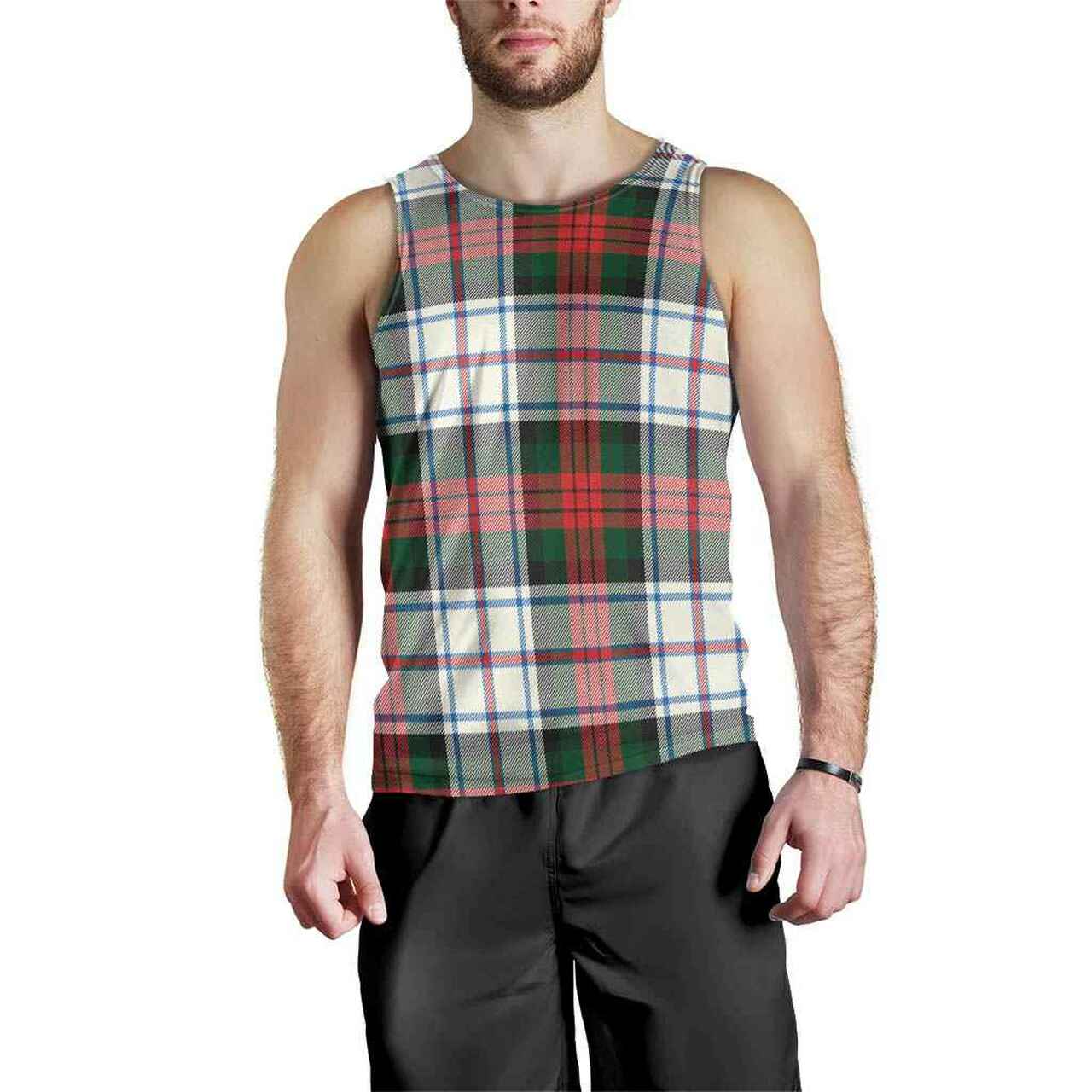 MacDuff Dress Modern Tartan Plaid Men Tank Top