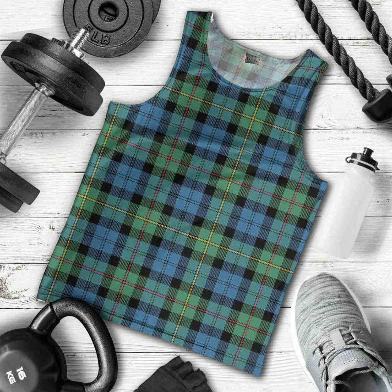 MacEwen Ancient Tartan Plaid Men Tank Top