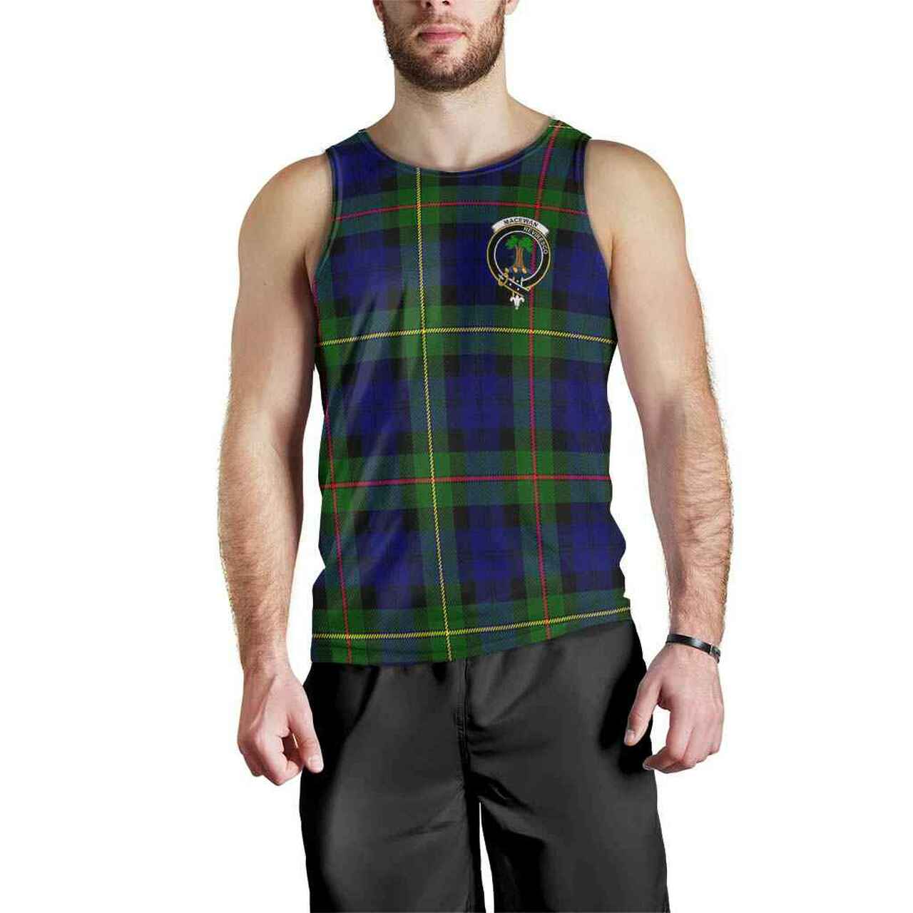 MacEwen Tartan Crest Men Tank Top