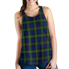 MacEwen Modern Tartan Plaid Women Racerback Tank