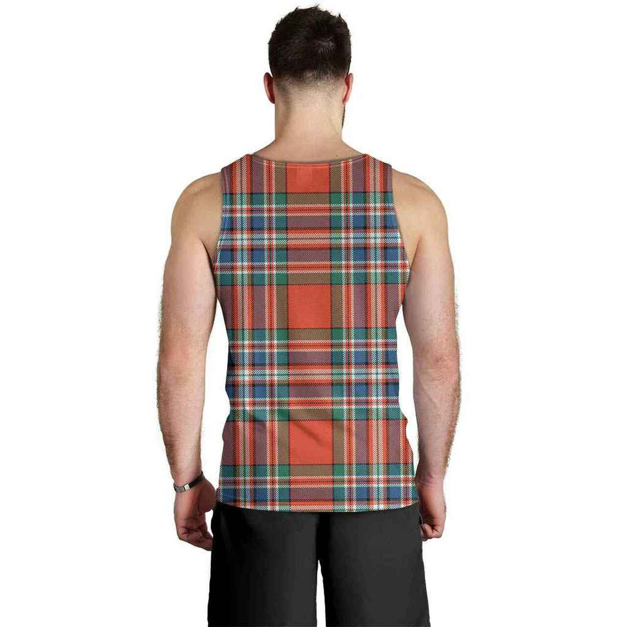 MacFarlane Ancient Tartan Plaid Men Tank Top