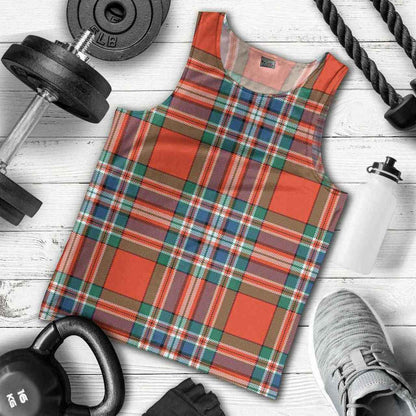 MacFarlane Ancient Tartan Plaid Men Tank Top