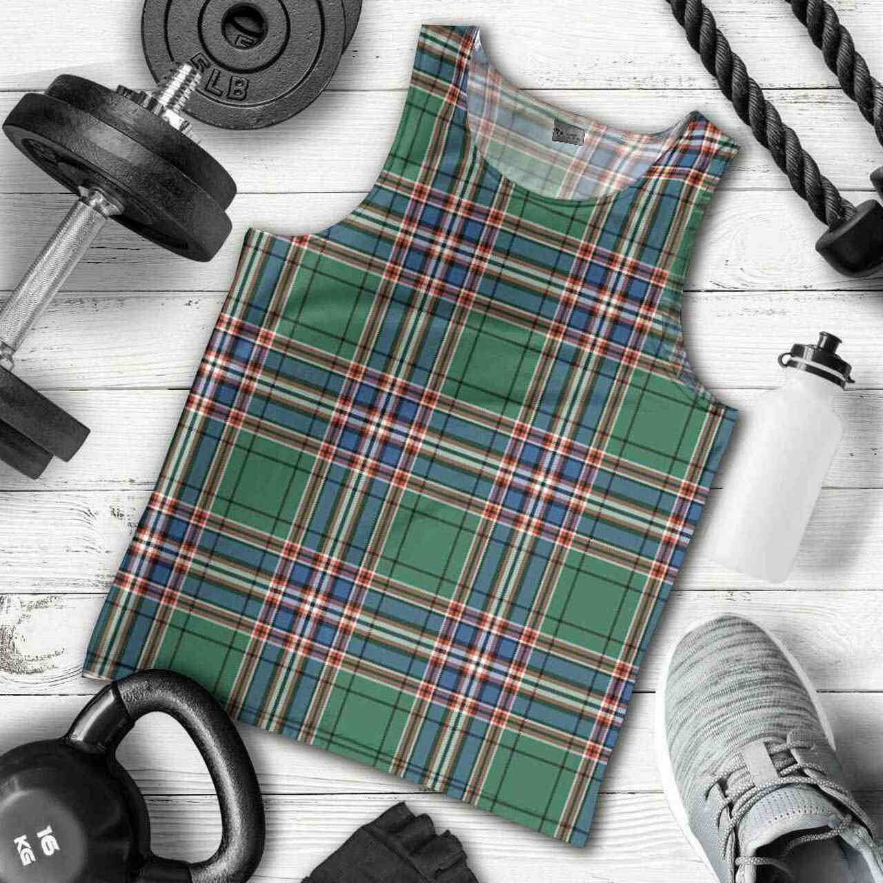 MacFarlane Hunting Ancient Tartan Plaid Men Tank Top