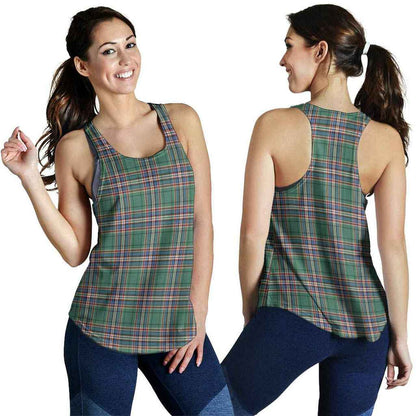 MacFarlane Hunting Ancient Tartan Plaid Women Racerback Tank