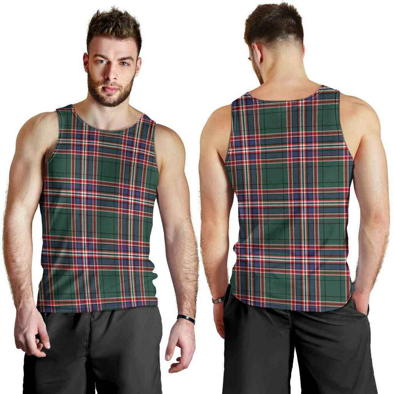 MacFarlane Hunting Modern Tartan Plaid Men Tank Top