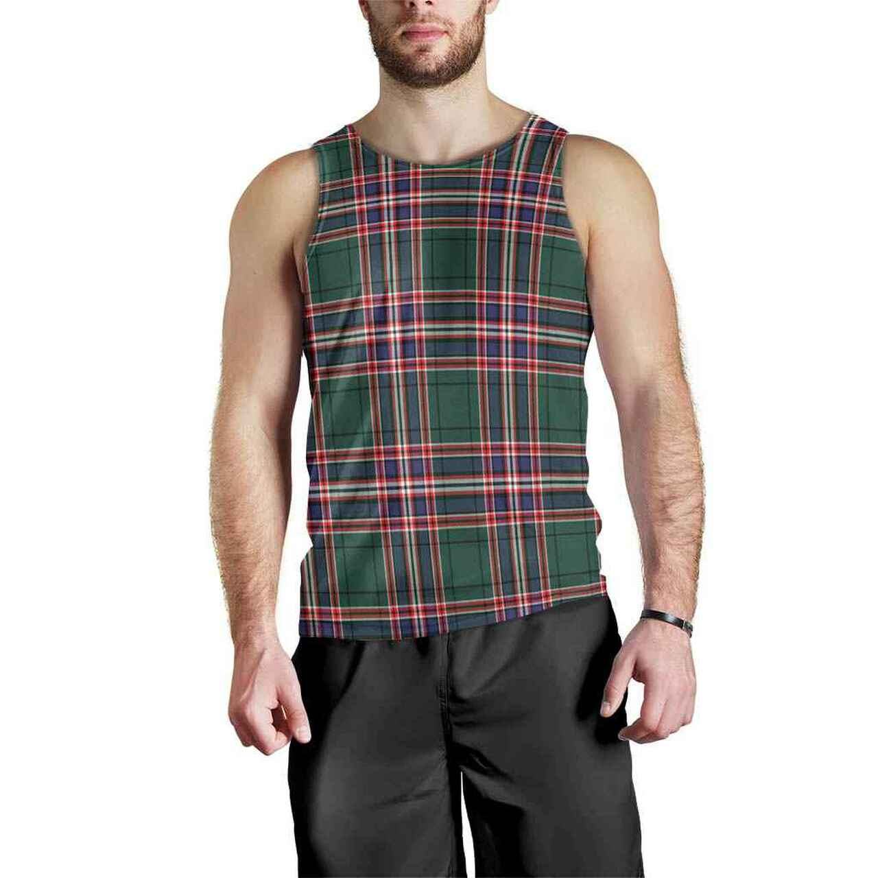 MacFarlane Hunting Modern Tartan Plaid Men Tank Top