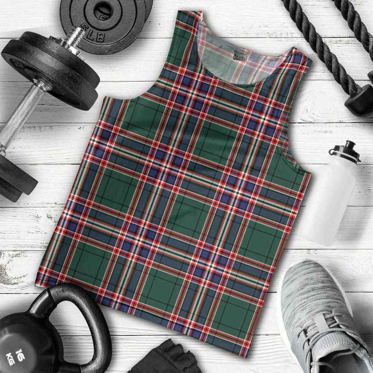 MacFarlane Hunting Modern Tartan Plaid Men Tank Top