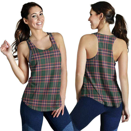 MacFarlane Hunting Modern Tartan Plaid Women Racerback Tank