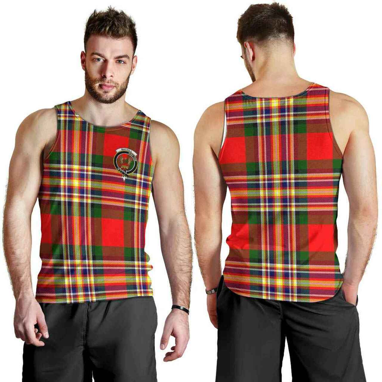 MacGill (Makgill) Tartan Crest Men Tank Top