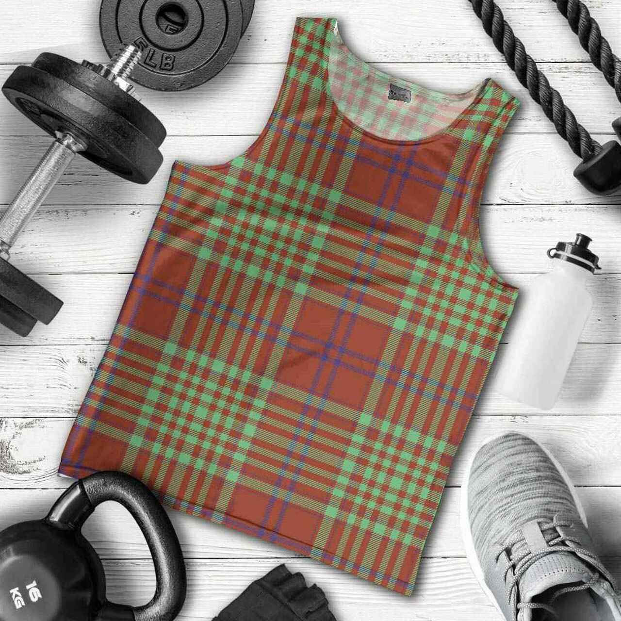 MacGillivray Hunting Ancient Tartan Plaid Men Tank Top