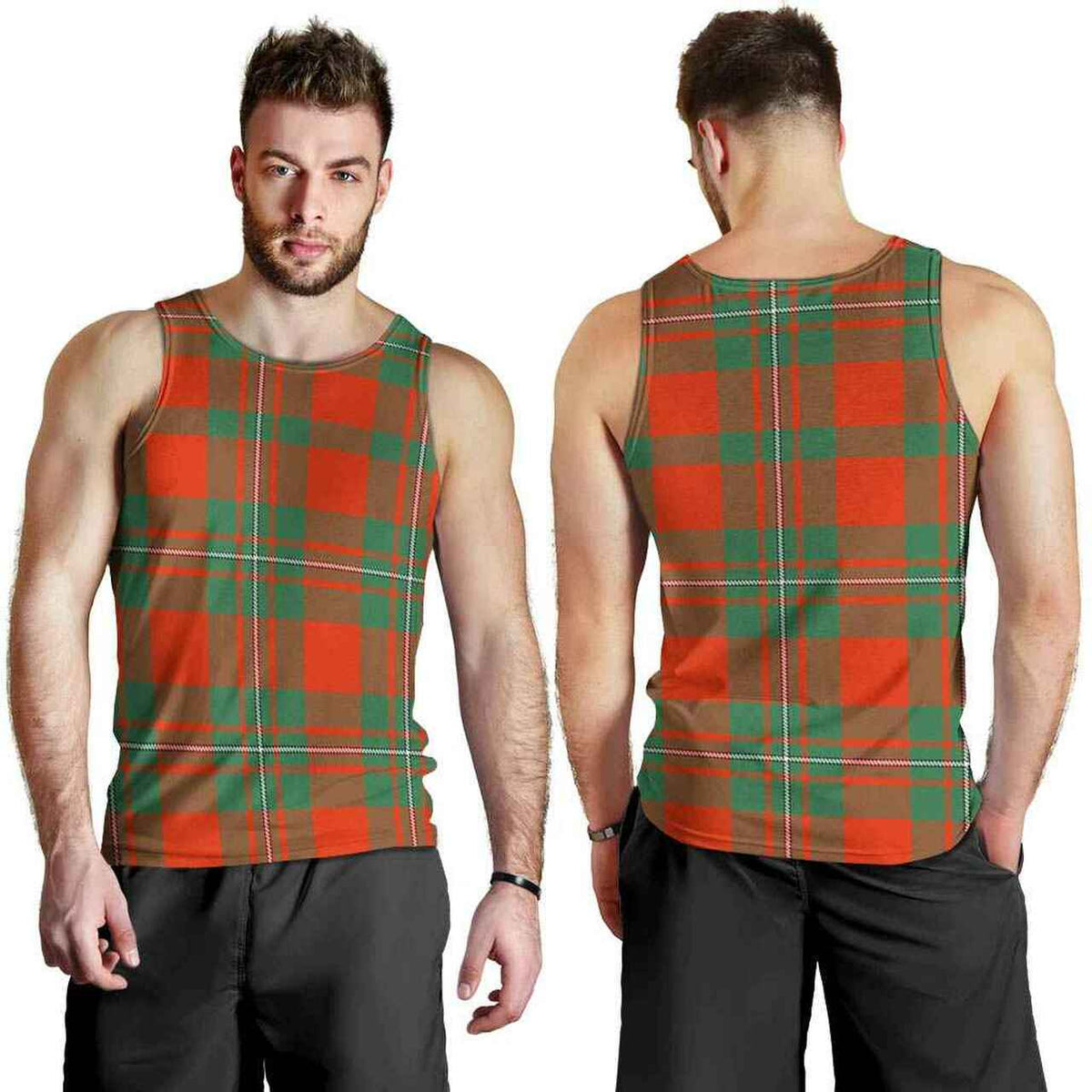 MacGregor Ancient Tartan Plaid Men Tank Top