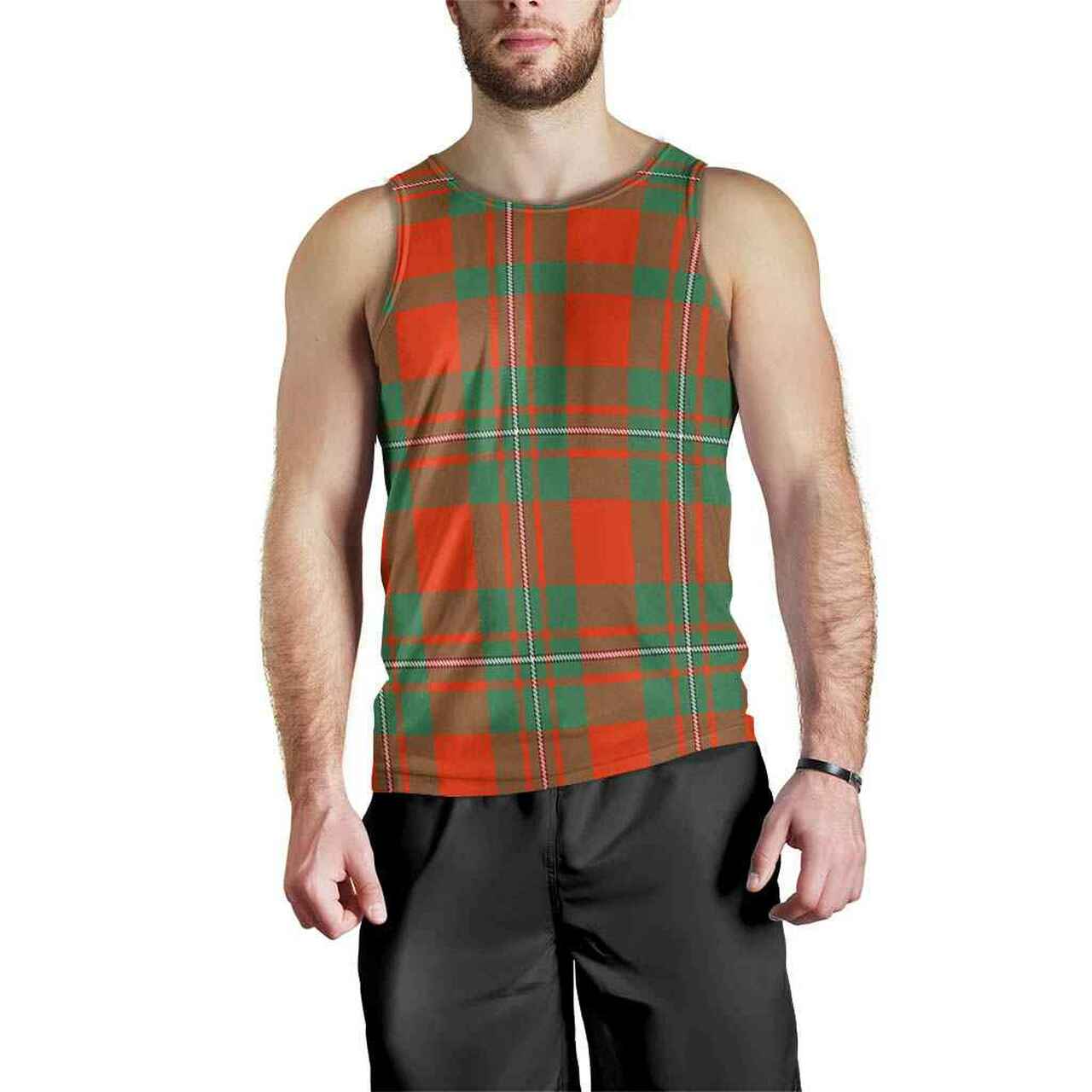 MacGregor Ancient Tartan Plaid Men Tank Top