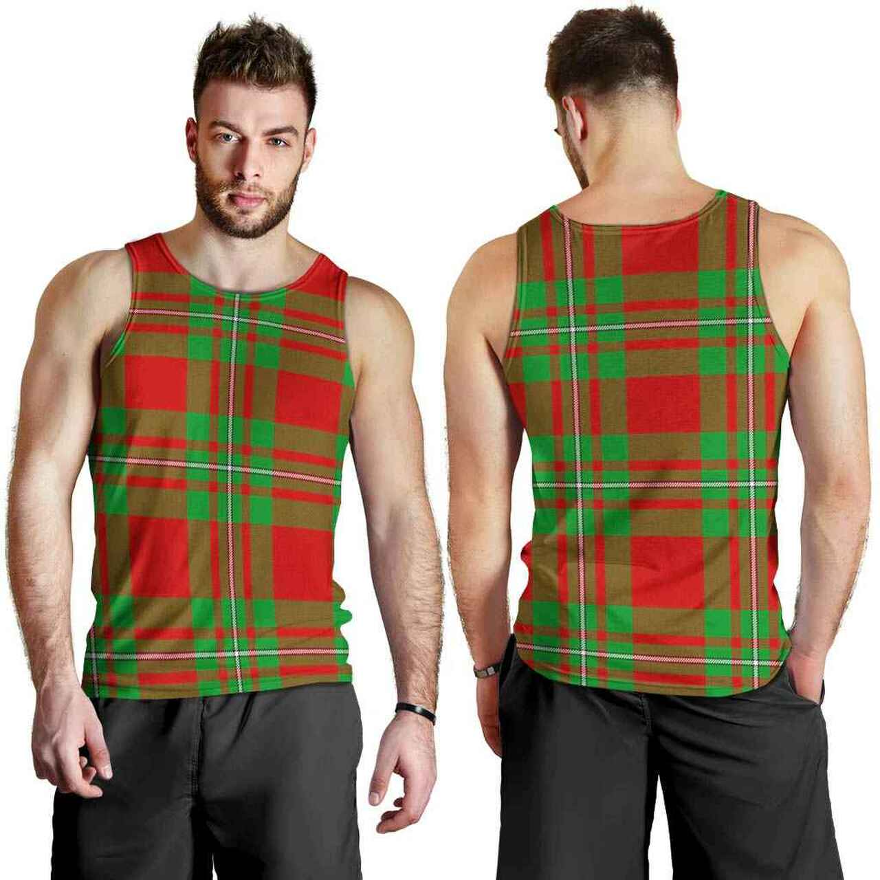 MacGregor Modern Tartan Plaid Men Tank Top