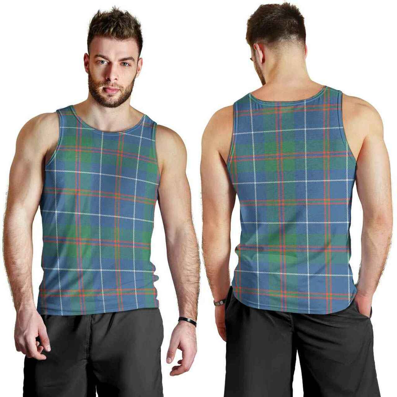 MacHardy Ancient Tartan Plaid Men Tank Top